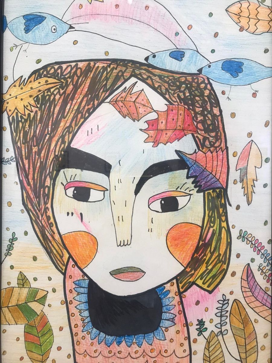 Зургийн тайлбар: “Намар”, Ч.Номуундарь /9 нас/